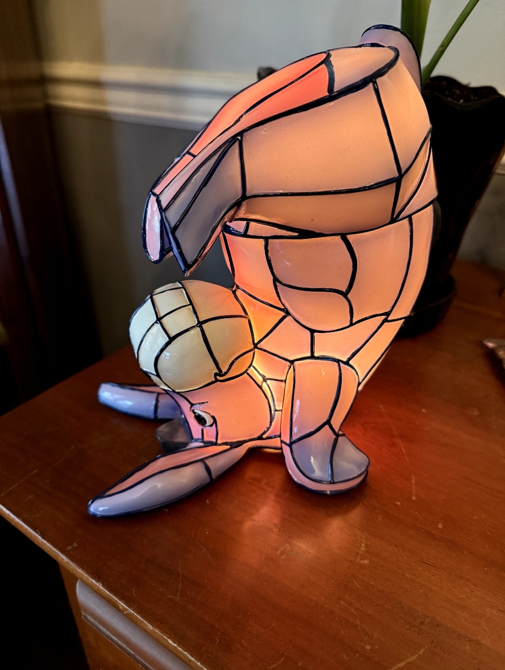 Vintage Bradford Exchange Eeyore Some Days Look Better Upside Down Lamp